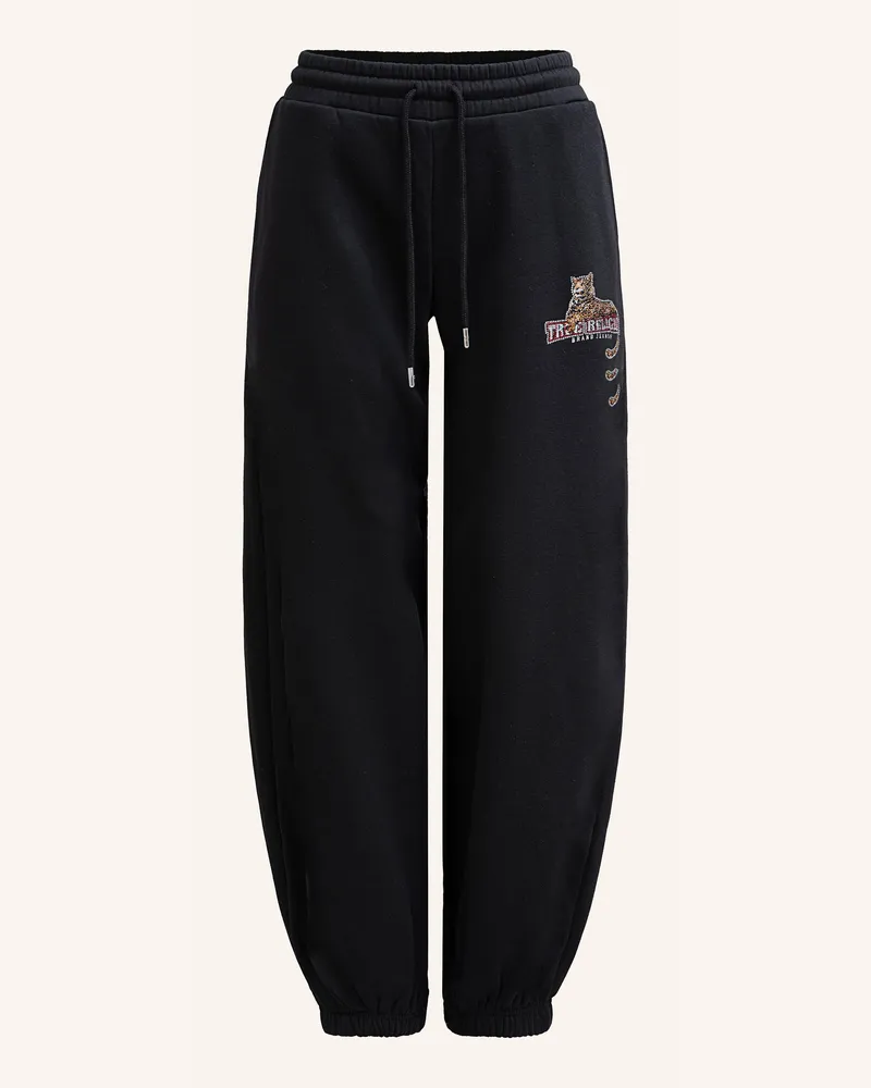 True Religion Sweatpant LEOPARD CRYSTAL BAGGY Schwarz