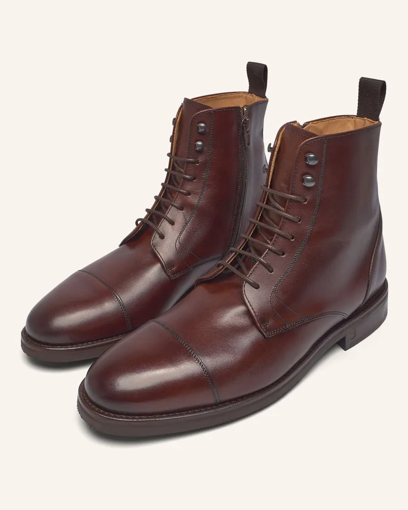 Henry Stevens Schnürboots WINSTON CDB2 Dunkelbraun