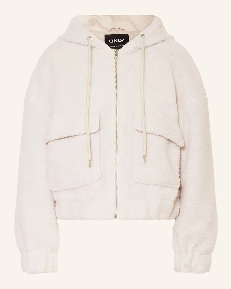 only Teddyfell-Jacke Creme