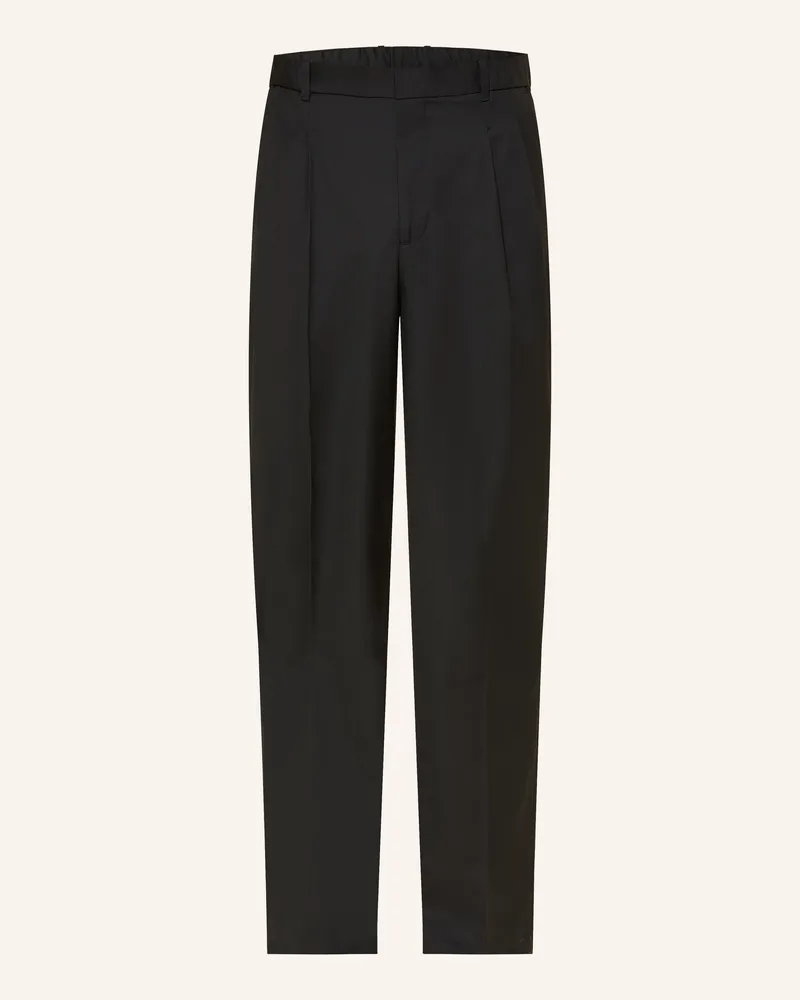 Calvin Klein Hose Wide Fit schwarz Schwarz