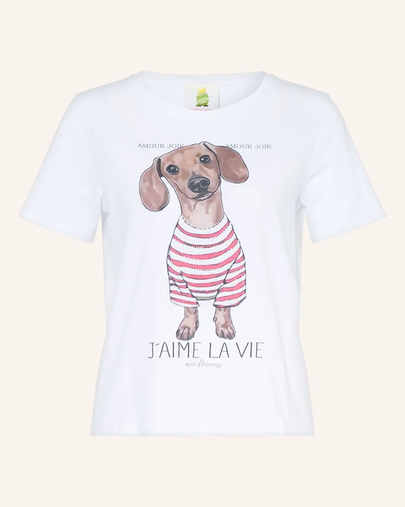 Princess goes Hollywood T-Shirt Mit Schmucksteinen weiss Weiss