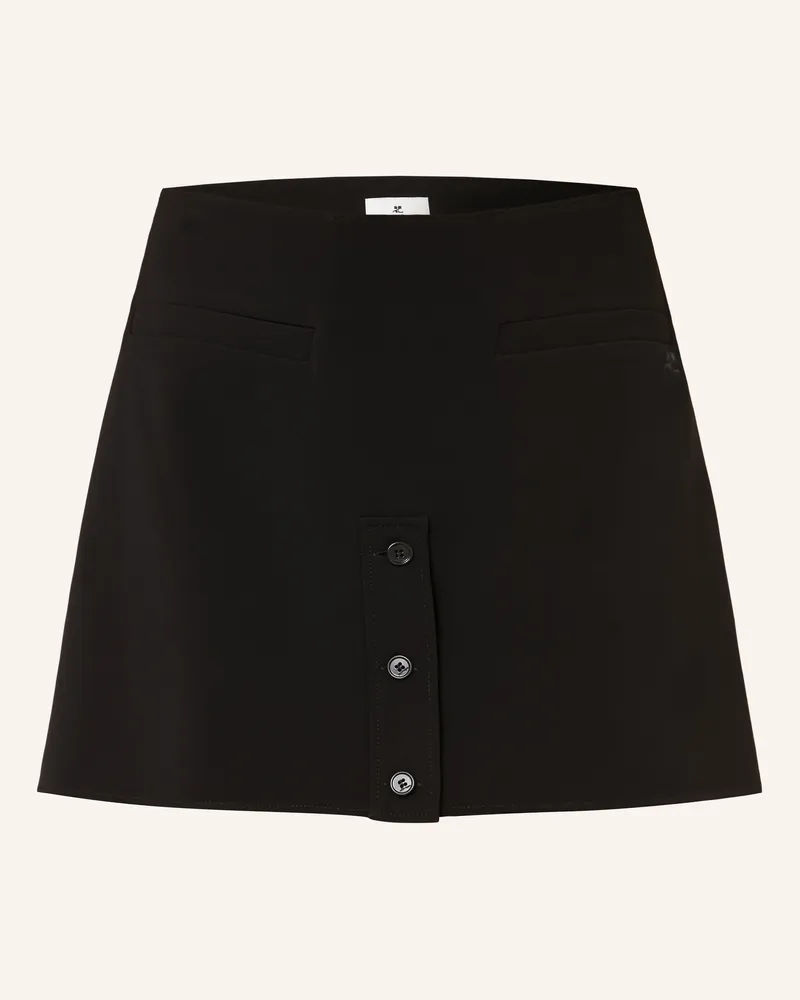 Courrèges Rock schwarz Schwarz