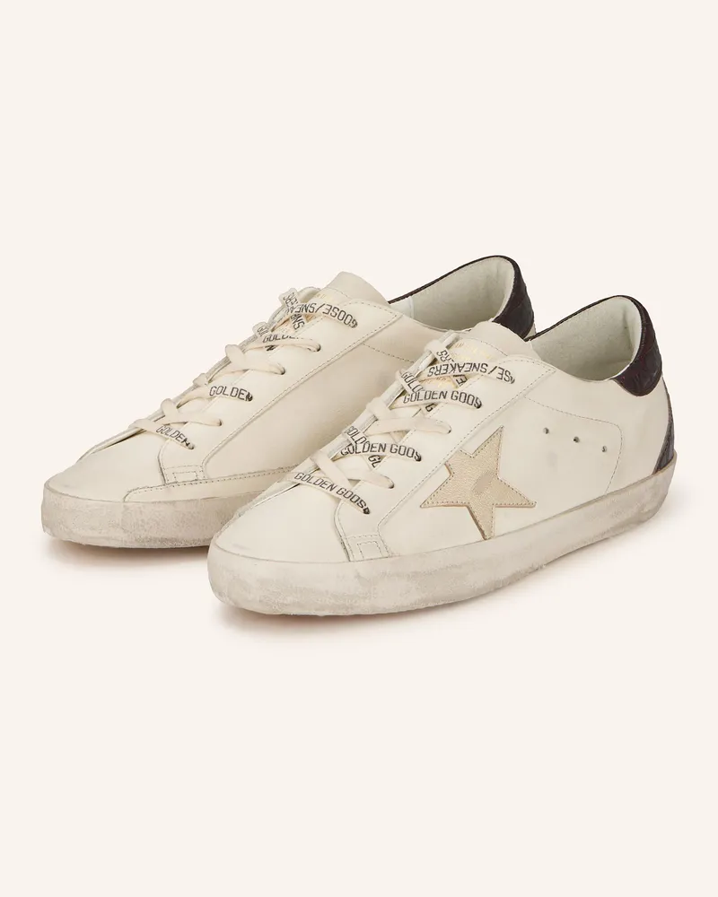 Golden Goose Sneaker Super-Star weiss Weiss