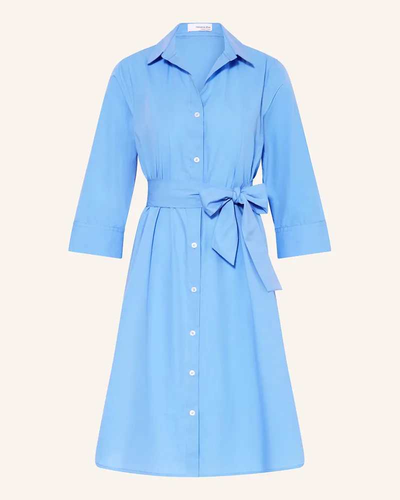 Rossana Diva Hemdblusenkleid mit 3/4-Arm Blau