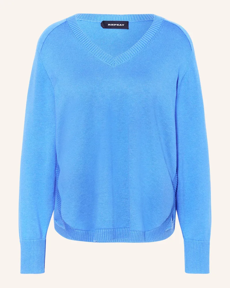 Repeat Pullover Blau