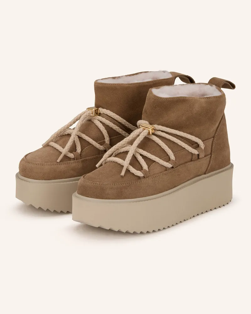 INUIKII Plateau-Boots Beige