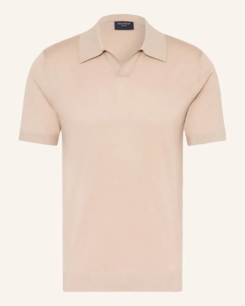 Olymp Strick-Poloshirt beige Beige