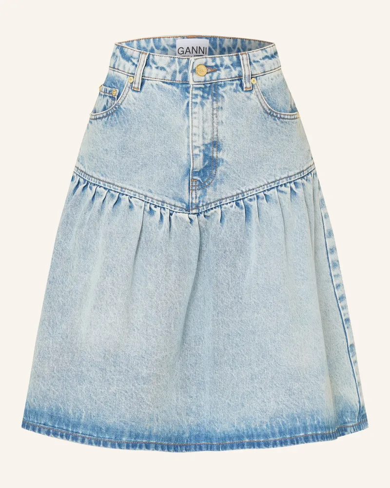 Ganni Jeansrock Hellblau