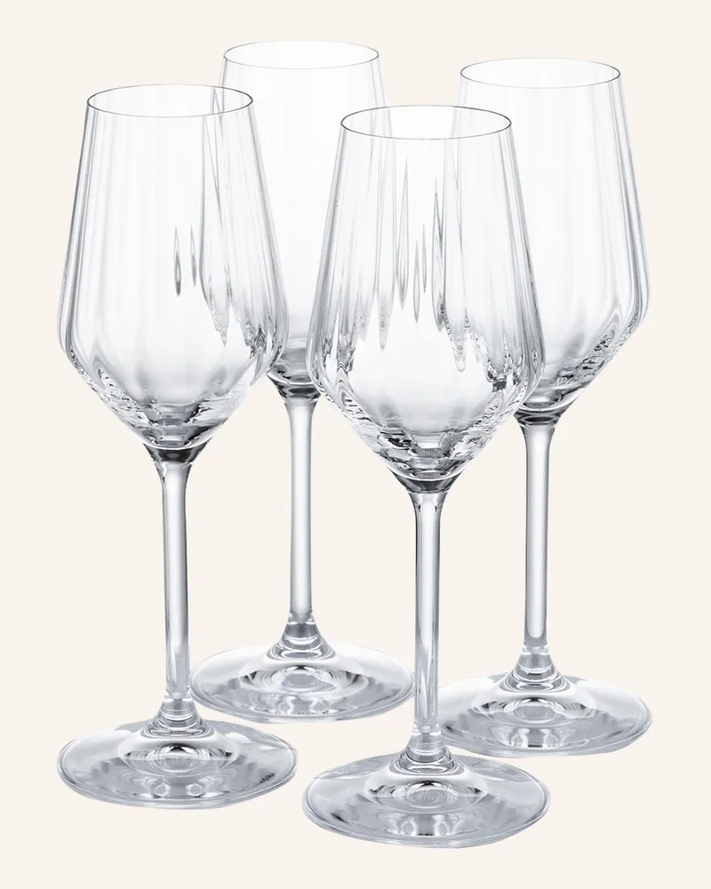 Spiegelau 4er-Set Champagnergläser transparent Weiss