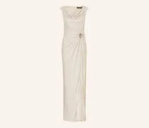 Abendkleid Mit Glitzergarn silber