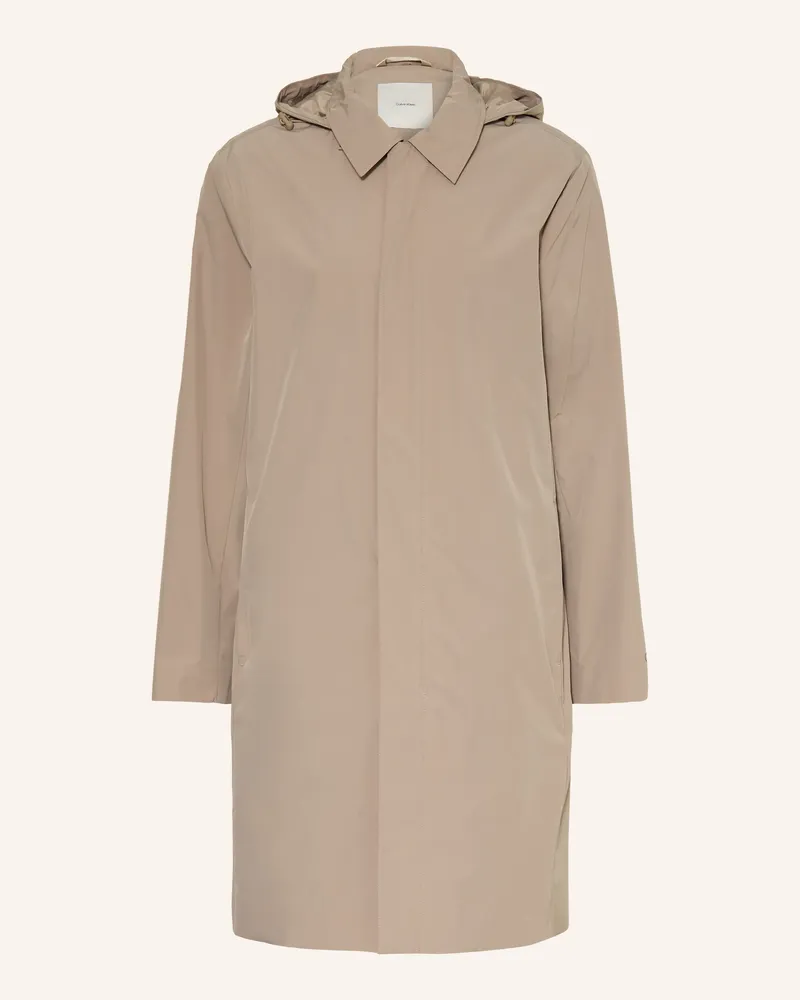 Calvin Klein Mantel Mit Abnehmbarer Kapuze beige Beige