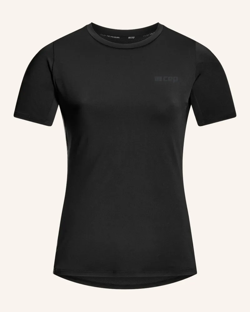 CEP Laufshirt The Run Short Sleeve schwarz Schwarz