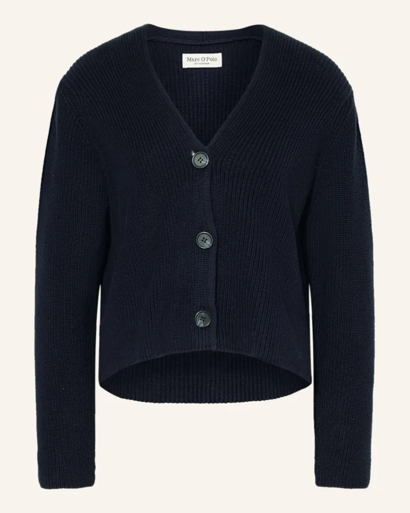 Marc O'Polo Strickjacke blau Dunkelblau