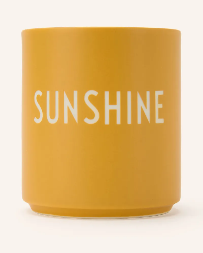 DESIGN LETTERS Becher orange Gelb