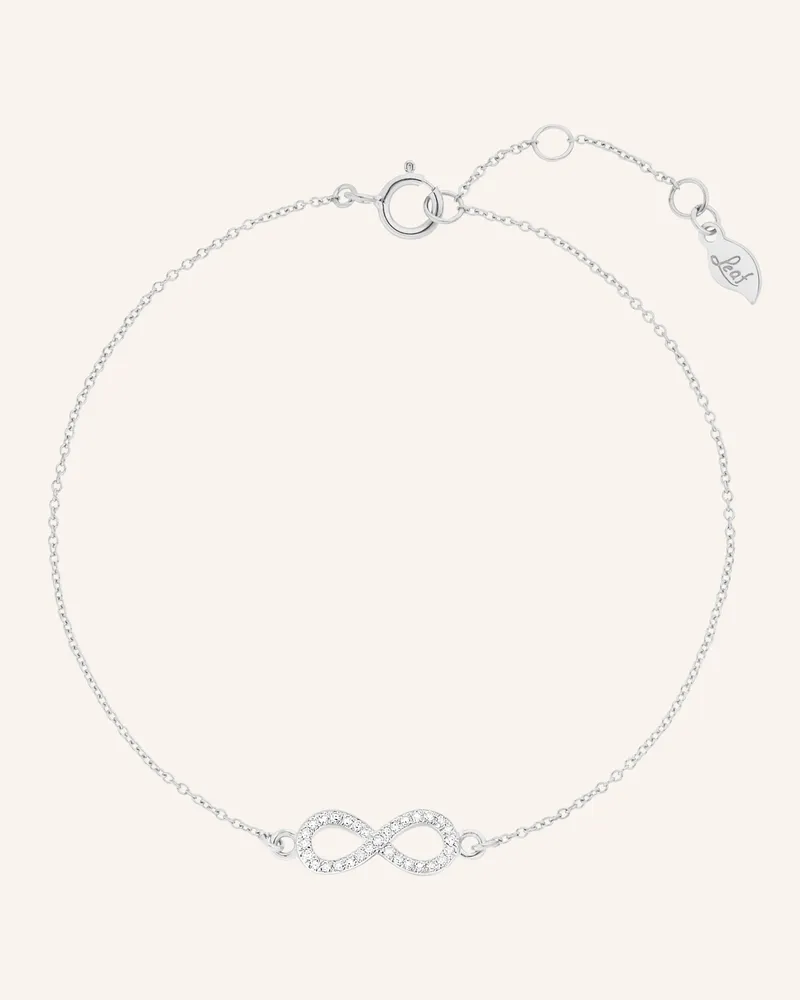 Leaf Armband Infinity Aus 18 Karat Weißgold Mit Diamanten silber Weissgold