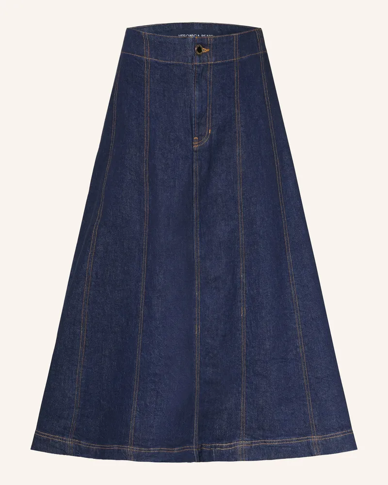 Veronica Beard Jeansrock Alix blau Dunkelblau