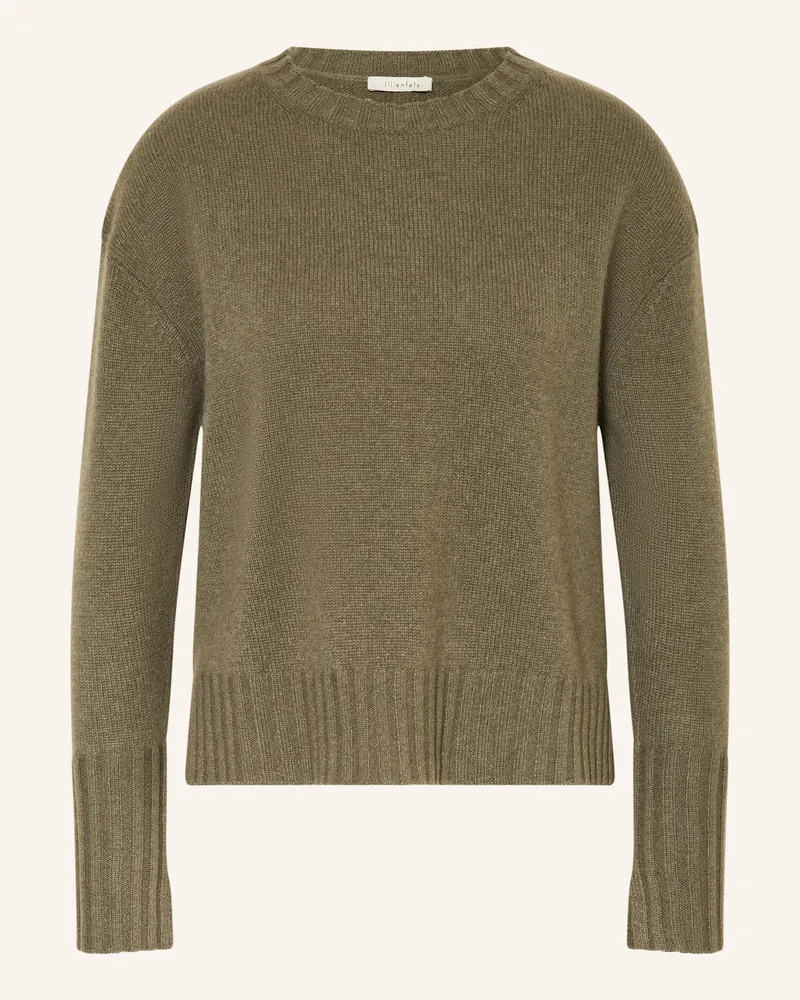 lilienfels Cashmere-Pullover Khaki