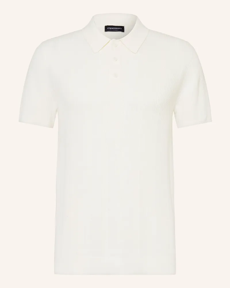 Strokesman's Strokesman Strick-Poloshirt weiss Weiss