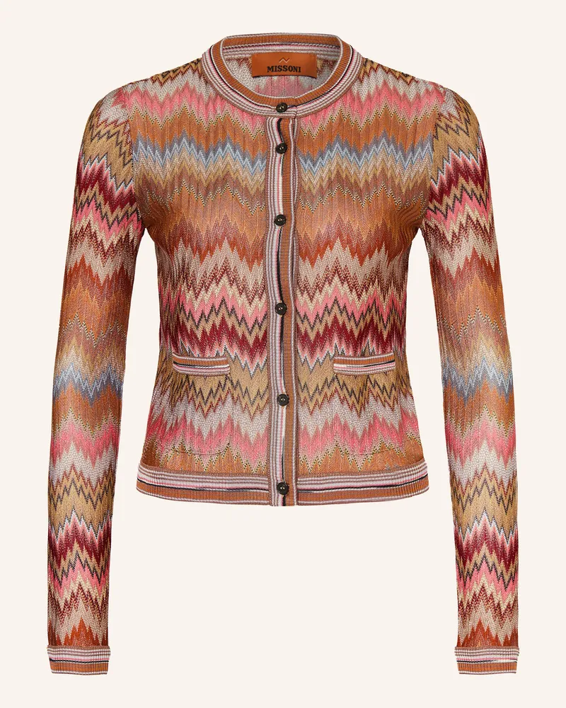 Missoni Strickjacke pink Cognac