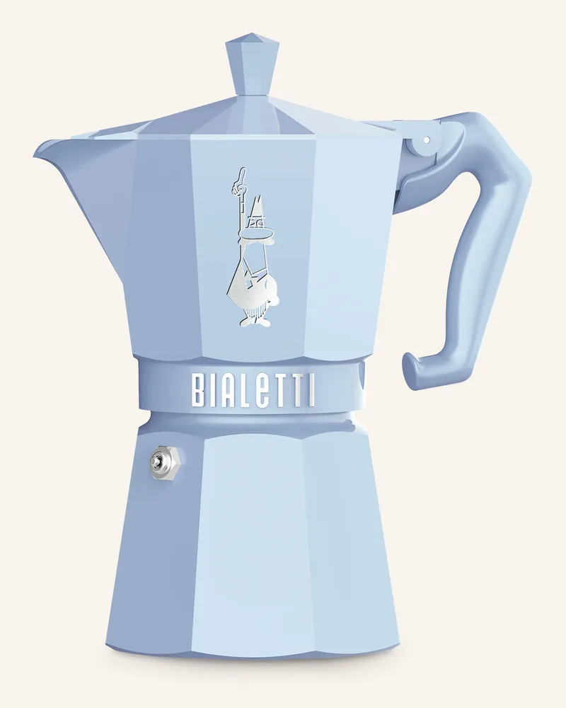 Bialetti Espressokocher Moka Exclusive blau Hellblau