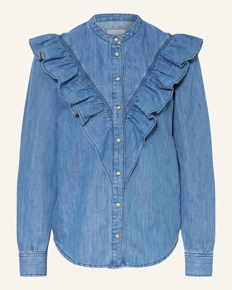 Pepe Jeans Bluse KATIA in Jeansoptik Blau