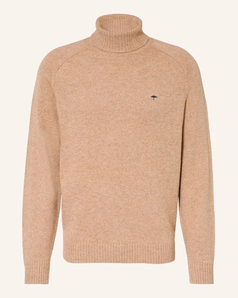 Fynch-Hatton Rollkragenpullover beige Camel
