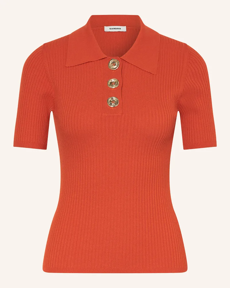 Sandro Strickshirt Orange