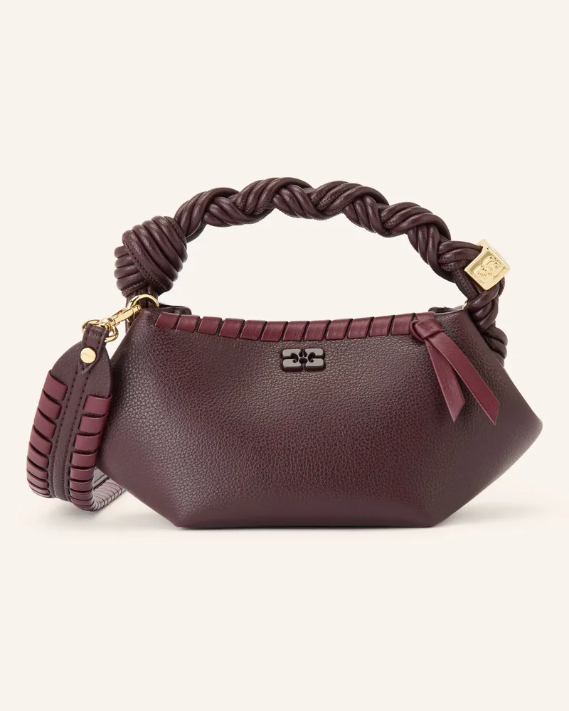 Ganni Handtasche Bou Mini braun Dunkelrot