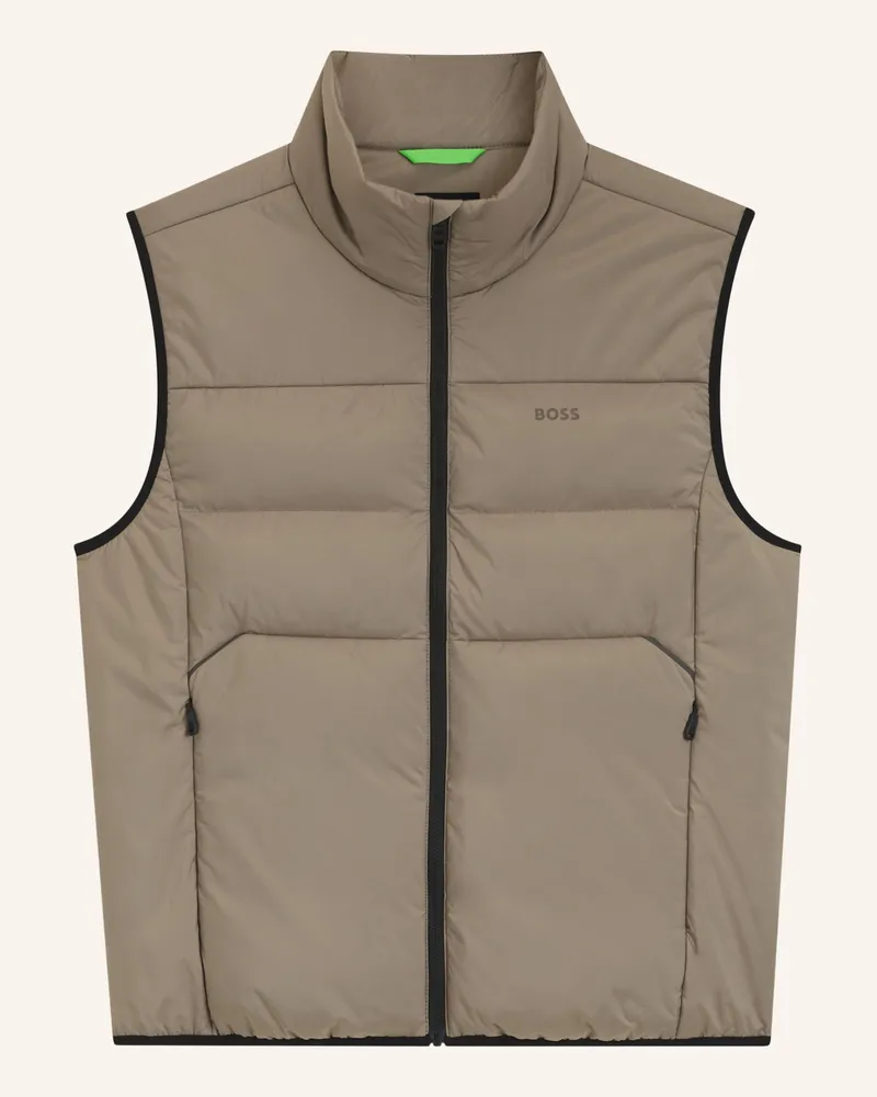 HUGO BOSS Jacke Ow_Urbanex Puffer V Regular Fit gruen Hellgrün