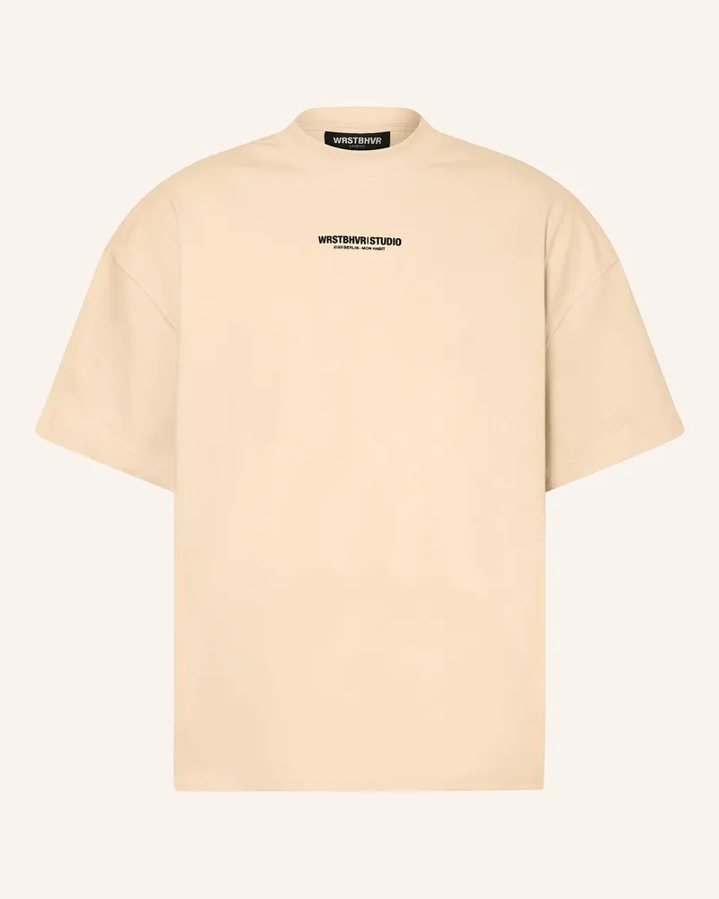 WRSTBHVR T-Shirt STUDIO V10 Hellbraun