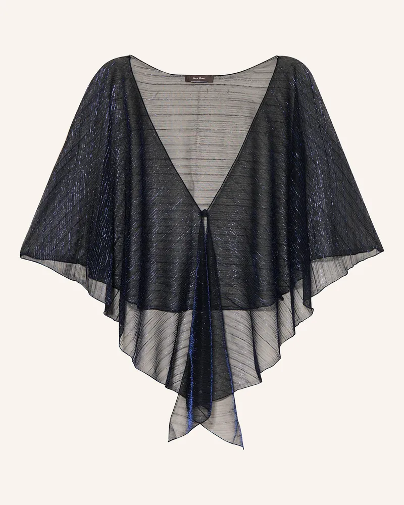 Vera Mont Stola mit Glitzergarn Dunkelblau
