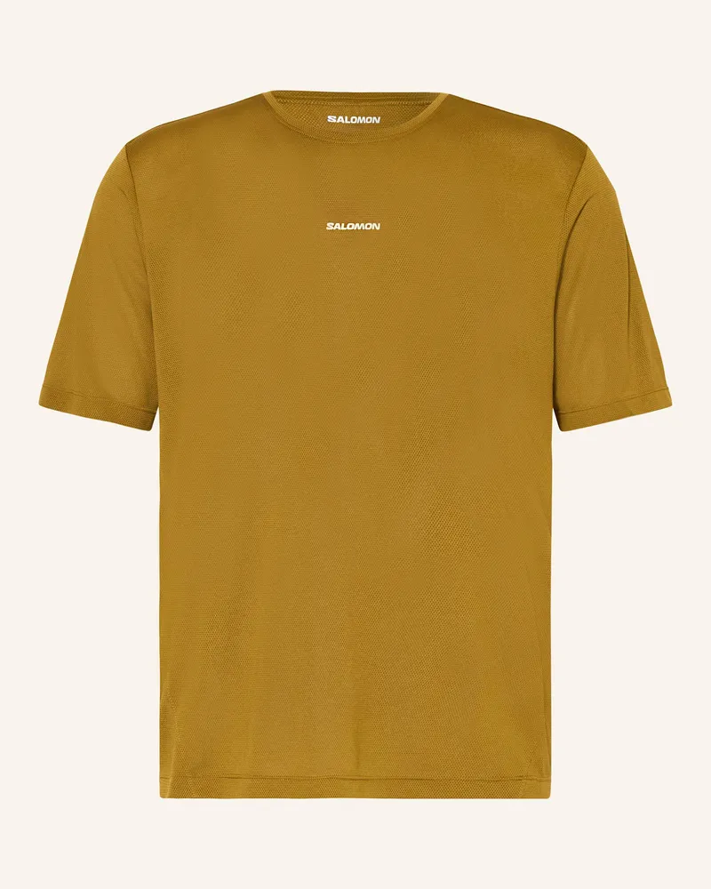 Salomon Laufshirt SHAKEOUT CORE Oliv