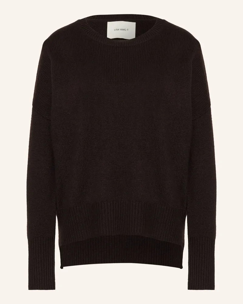 Lisa Yang Cashmere-Pullover Mila braun Dunkelbraun