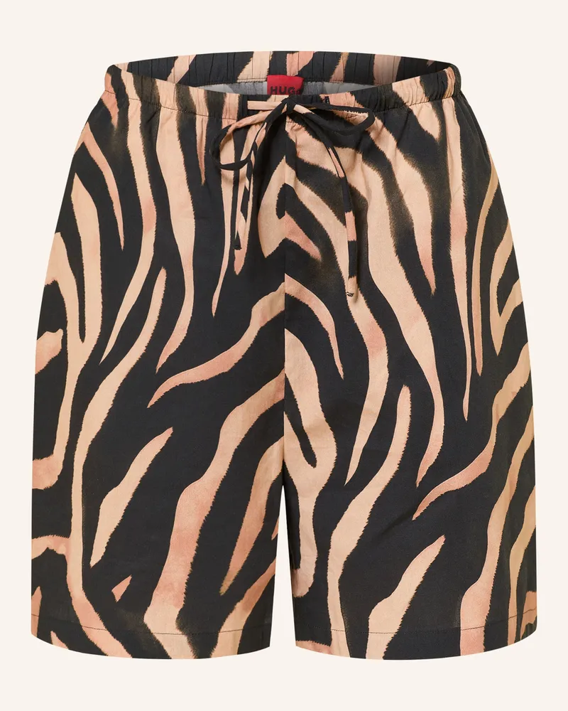 HUGO BOSS Shorts Haslala beige Schwarz