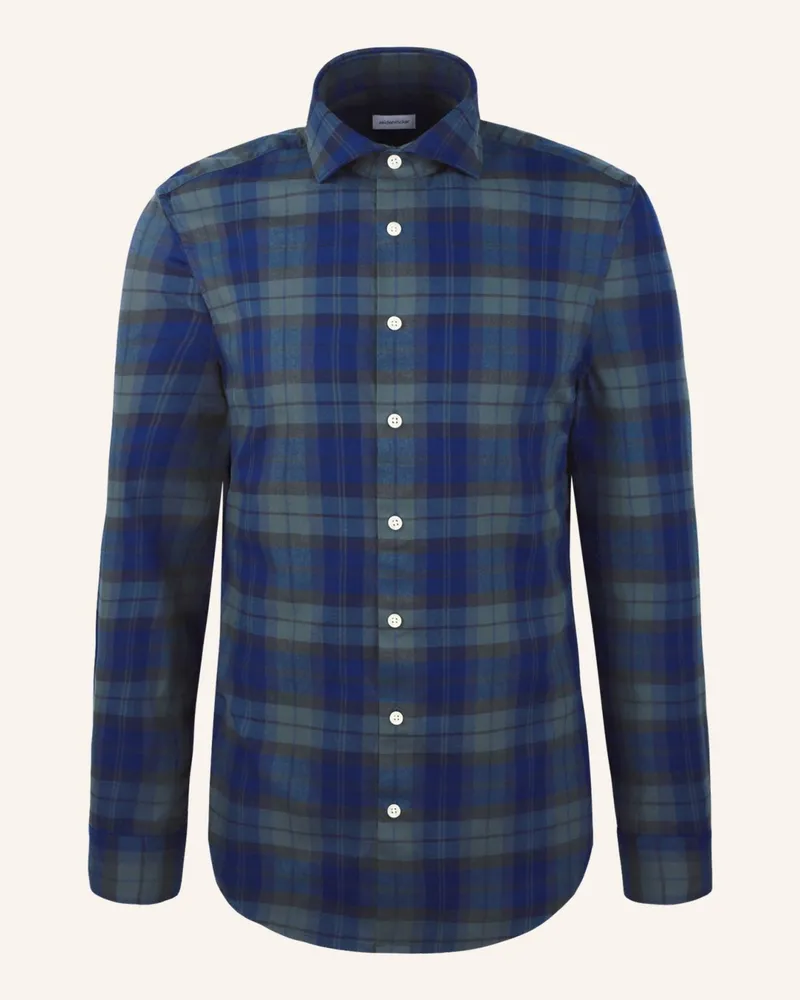 Seidensticker Flanellhemd Regular Fit Dunkelblau