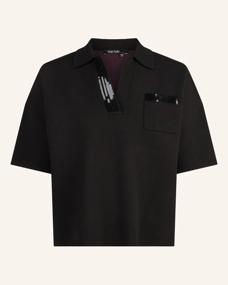 MARC AUREL Pullover schwarz Schwarz