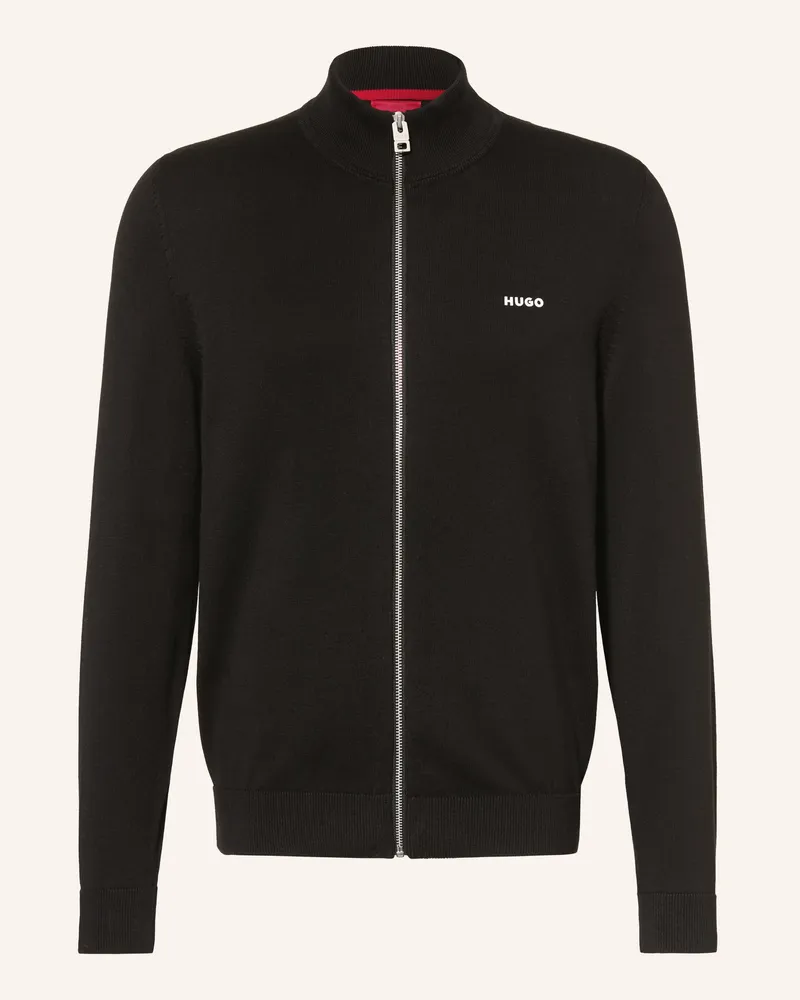 HUGO BOSS Strickjacke San Jacomo schwarz Schwarz
