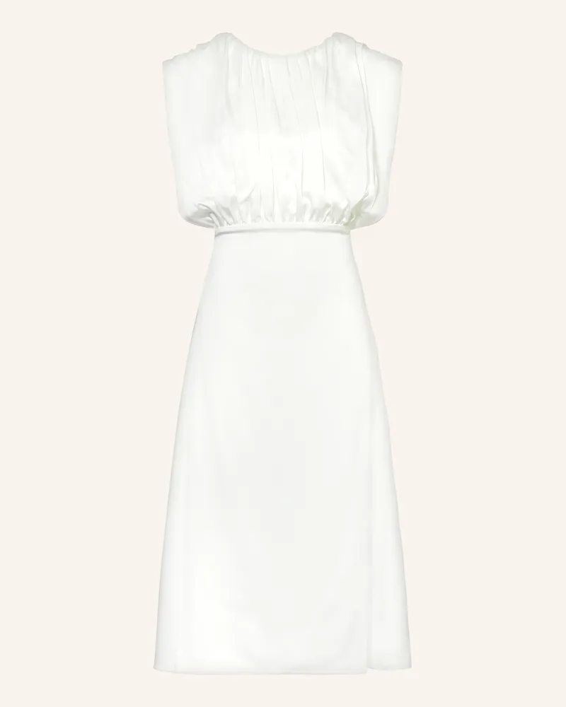 Jil Sander Satinkleid Weiss