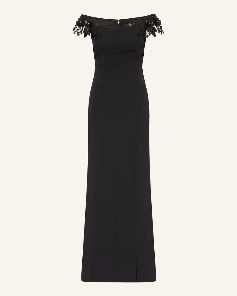 Lipsy  Abendkleid Mit Spitze Und Schmucksteinen schwarz Schwarz