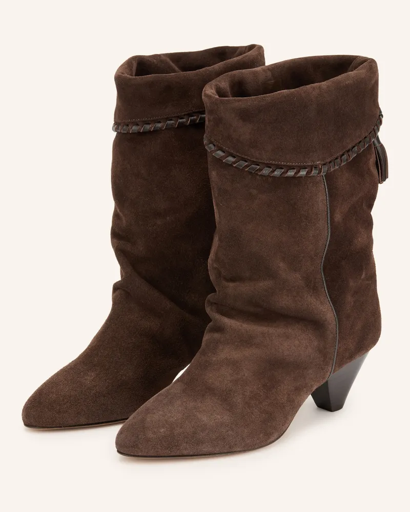 Isabel Marant Stiefeletten Dalby braun Dunkelbraun