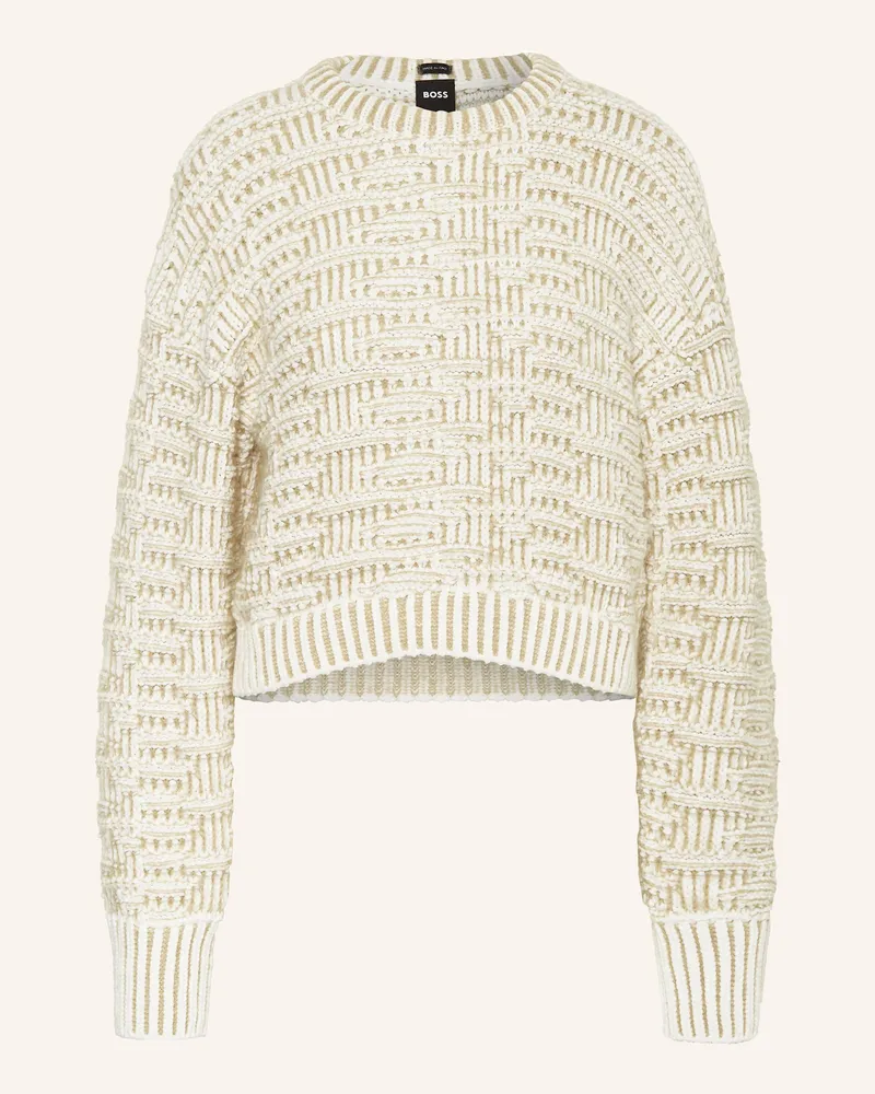 HUGO BOSS Pullover FLOMIRA Ecru