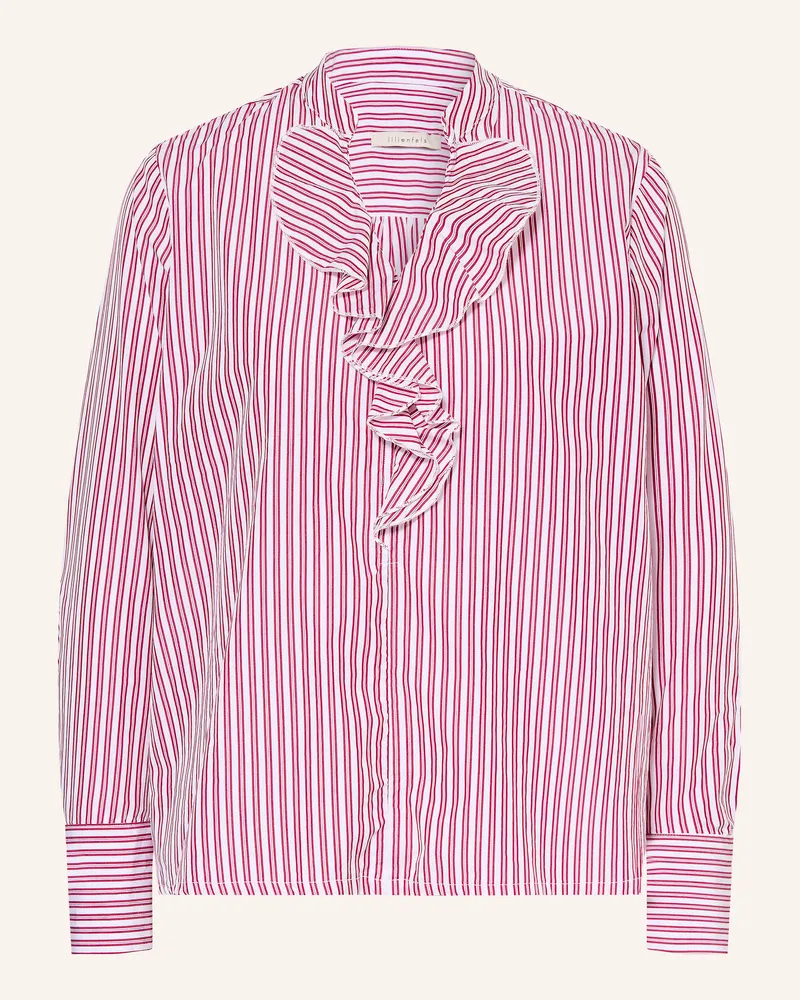 lilienfels Blusenshirt Mit Volants rot Dunkelrot