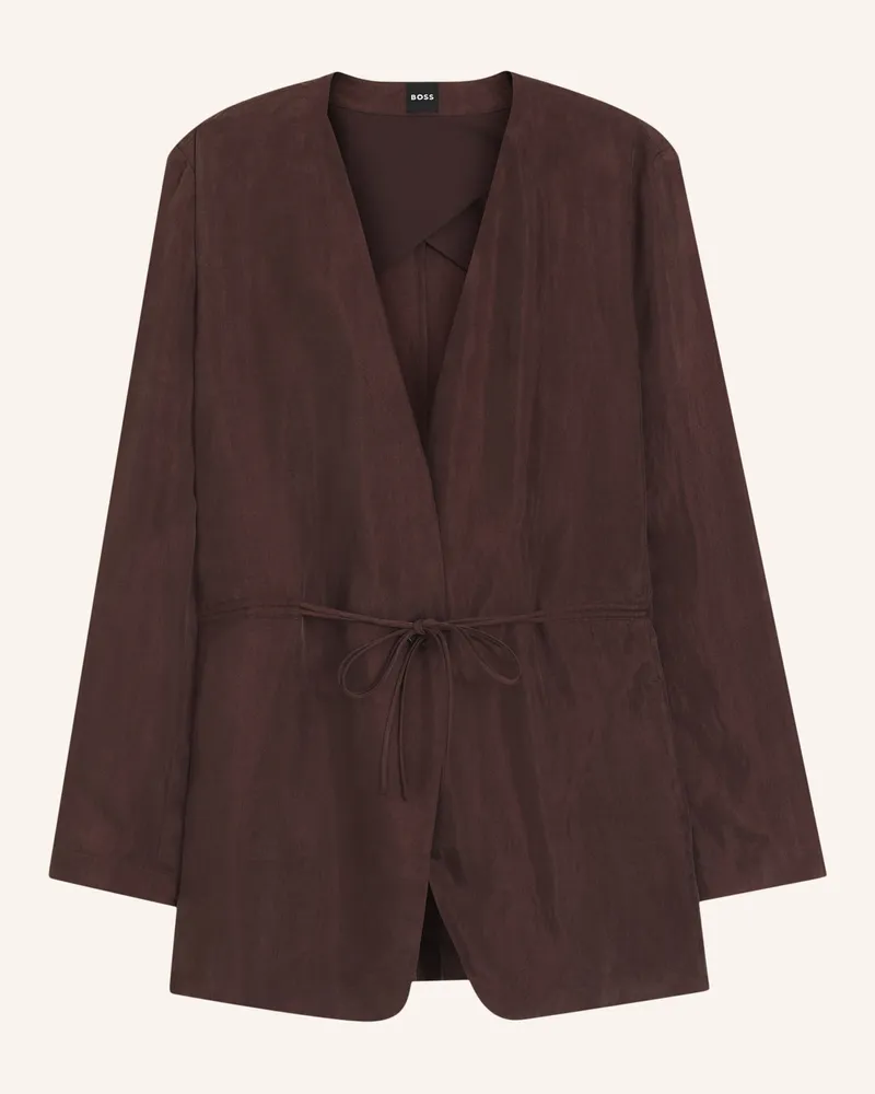 HUGO BOSS Blazer JASIANATI Regular Fit Dunkelbraun