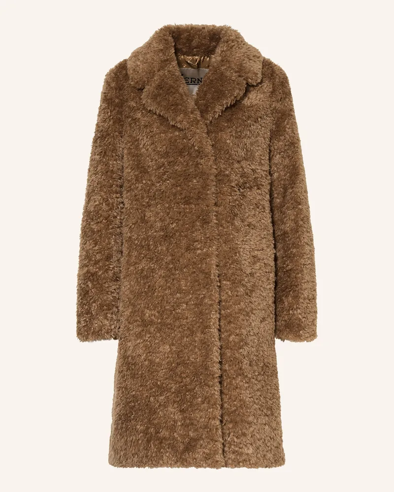 Herno Teddyfell-Jacke beige Camel