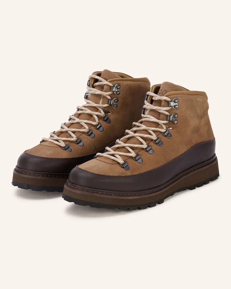 Mono Schnürboots beige Taupe