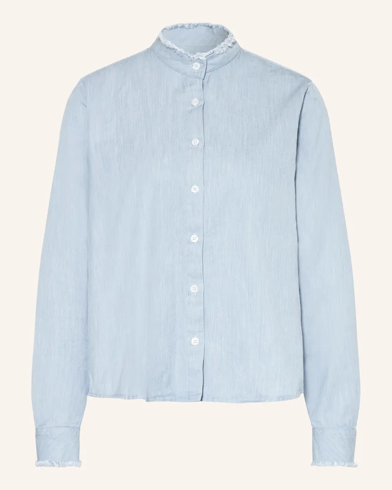 Rossana Diva Bluse in Jeansoptik Hellblau