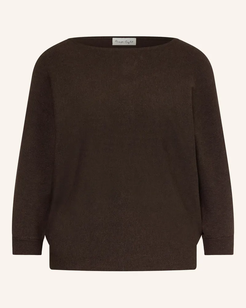 Phase Eight Pullover CRISTINE mit 3/4-Arm Dunkelbraun