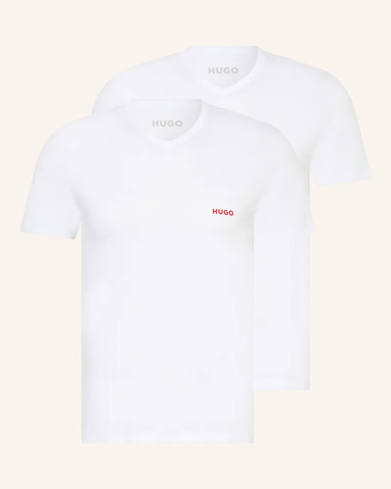 HUGO BOSS 3er-Pack V-Shirts weiss Weiss