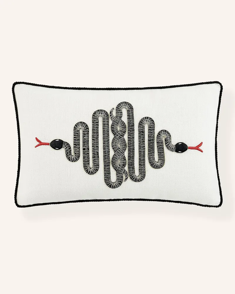 Jonathan Adler Dekokissen SNAKE Rosa