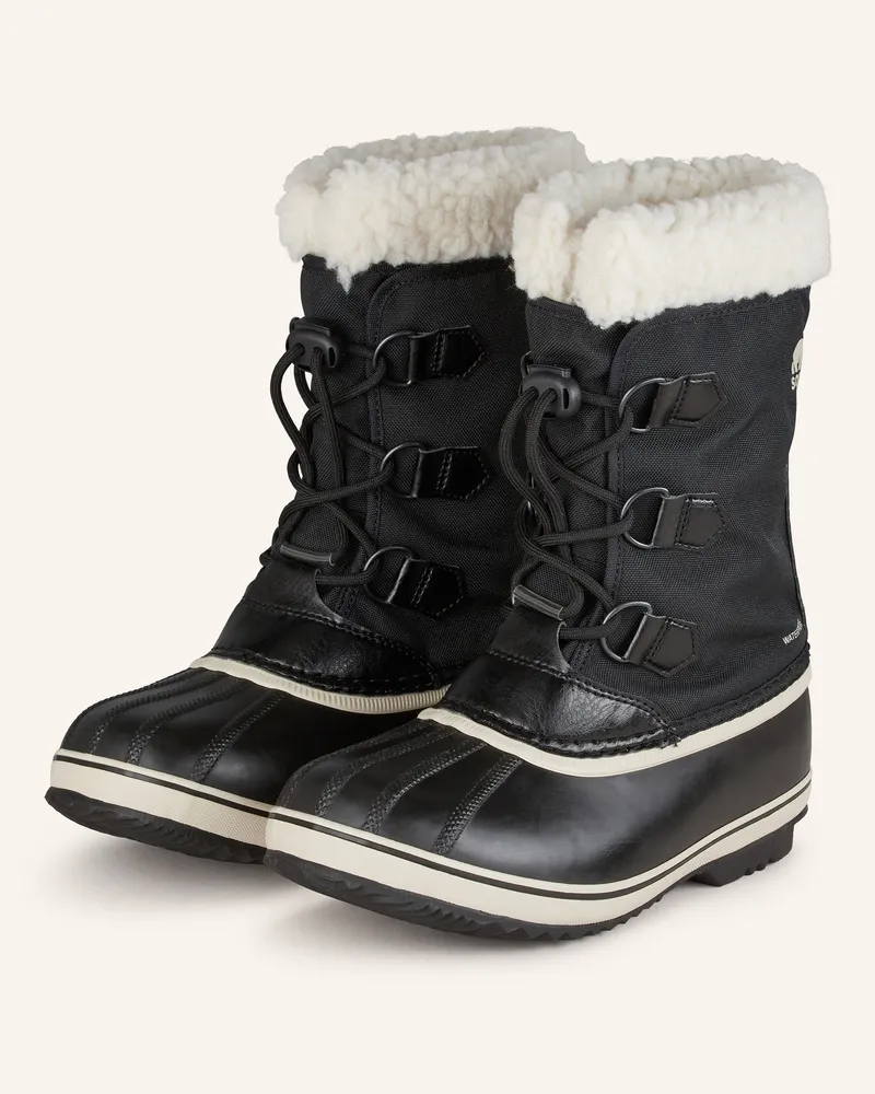 Sorel Boots YOOT PAC™ mit Kunstfell Schwarz
